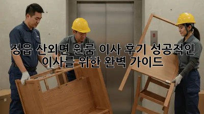 정읍 산외면 원룸 이사 후기: 성공적인 이사를 위한 완벽 가이드